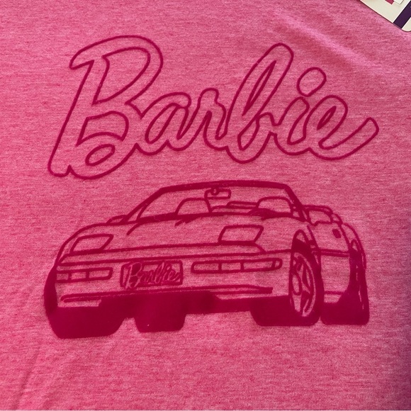 Barbie hot pink graphic t-shirt with corvette plus size xxl - Picture 6 of 10